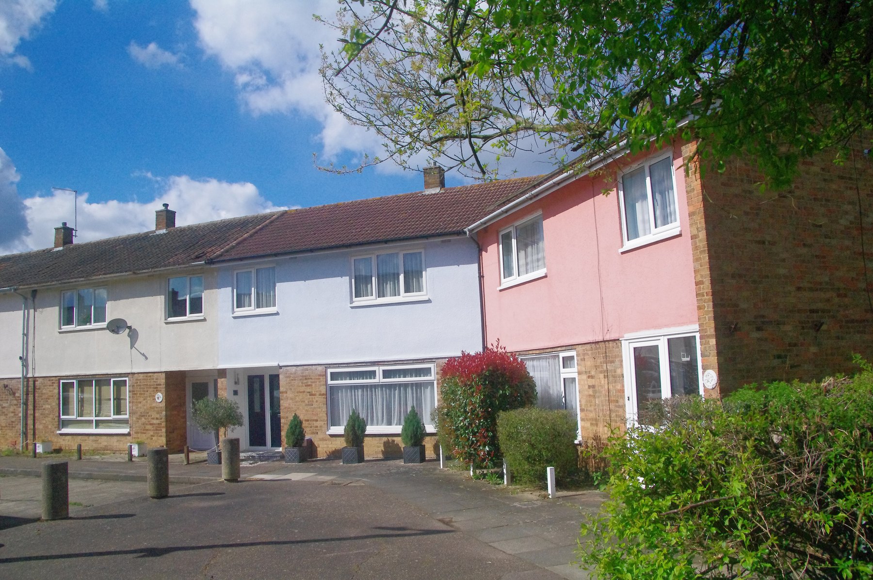 Terraced houses, Churchfield, Harlow